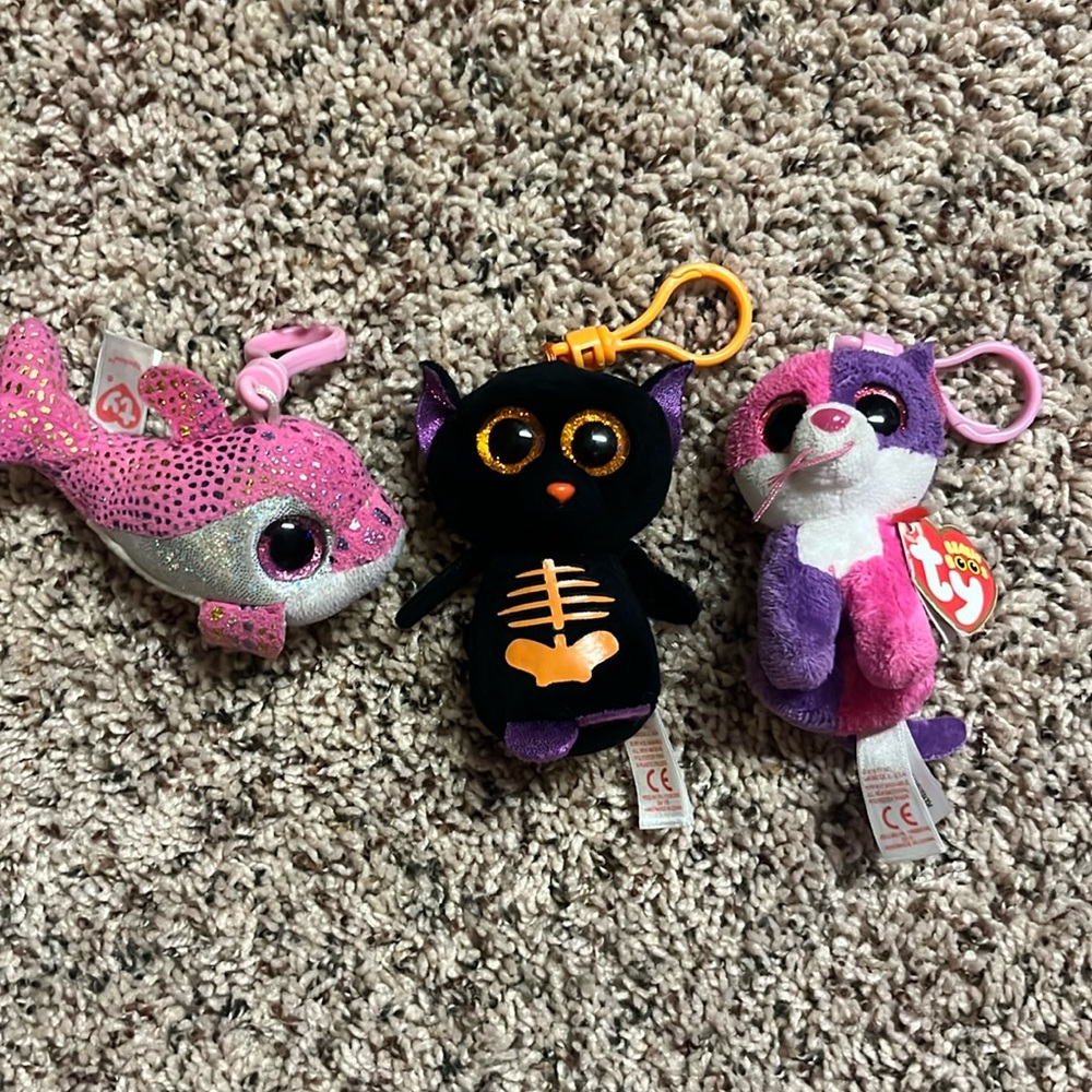 ty Beanie Boos keychains 3x